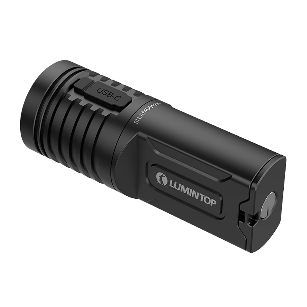 Фото Уличный фонарь для кемпинга, перезаряжаемая лампа USB C, EDC, магнитный хвостовой фонарик, батарея 10280, 1400 люмен, RGB, УФ-свет GT NANO 5,0 №3