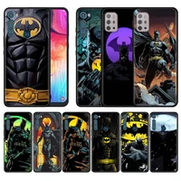Black Phone Case for Motorola Moto G30 G60 Play One Fusion Power E6s Flexible Coques One Hyper Sac Batman Logo