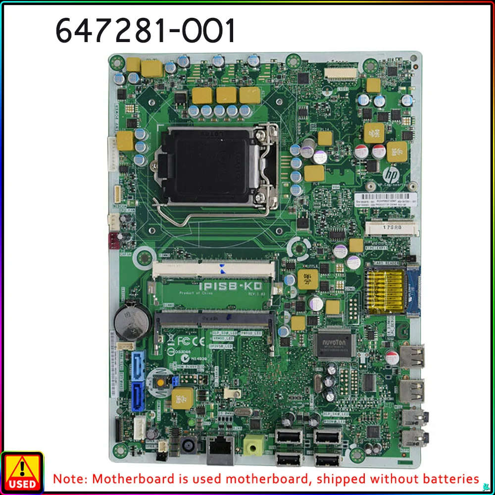 Настольная материнская плата для HP IPISB-KD 8200 AIO 647281-001 655876-001 656564-000 системная плата полностью протестирована