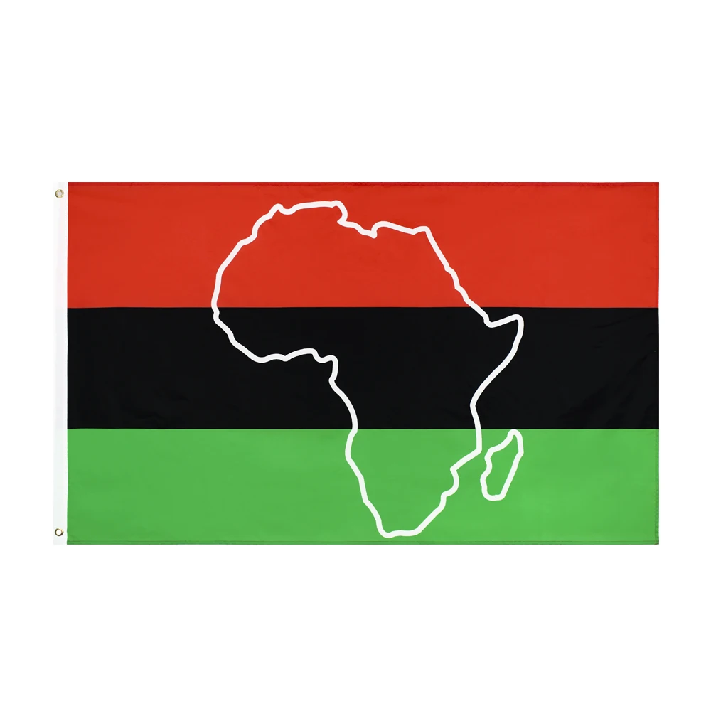 

60X90/90X150CM Afro African Outline Flag For Decoration