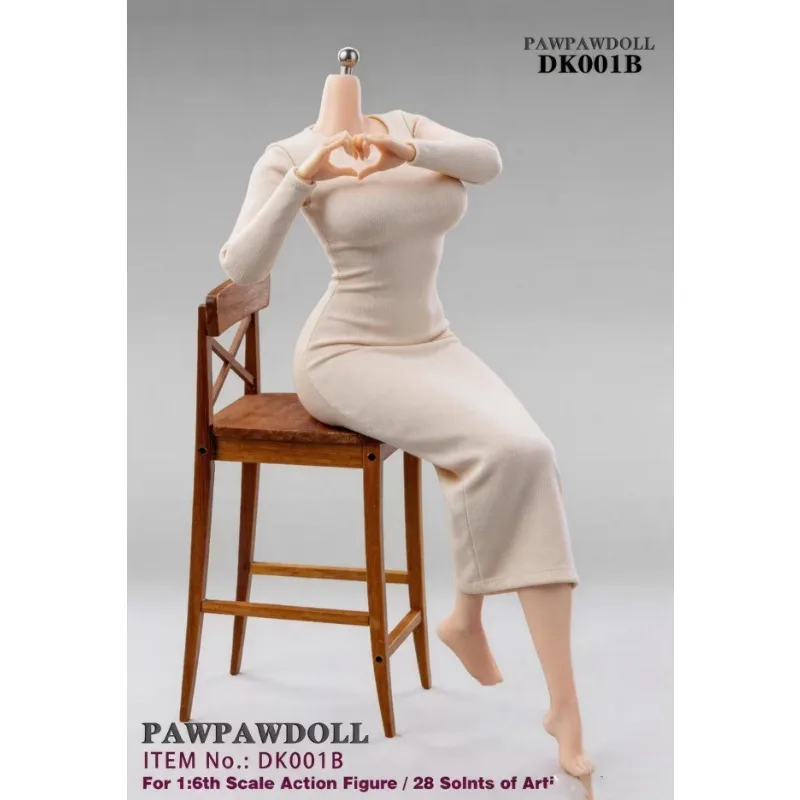 Фото PawPawDoll DK001 DK002 Предзаказ: Аниме-фигурка девушки 1/6, увеличенная грудь, бесшовное тело 26,5 см, с макияжем, из платинового силикона, женская экшн-фигурка №3