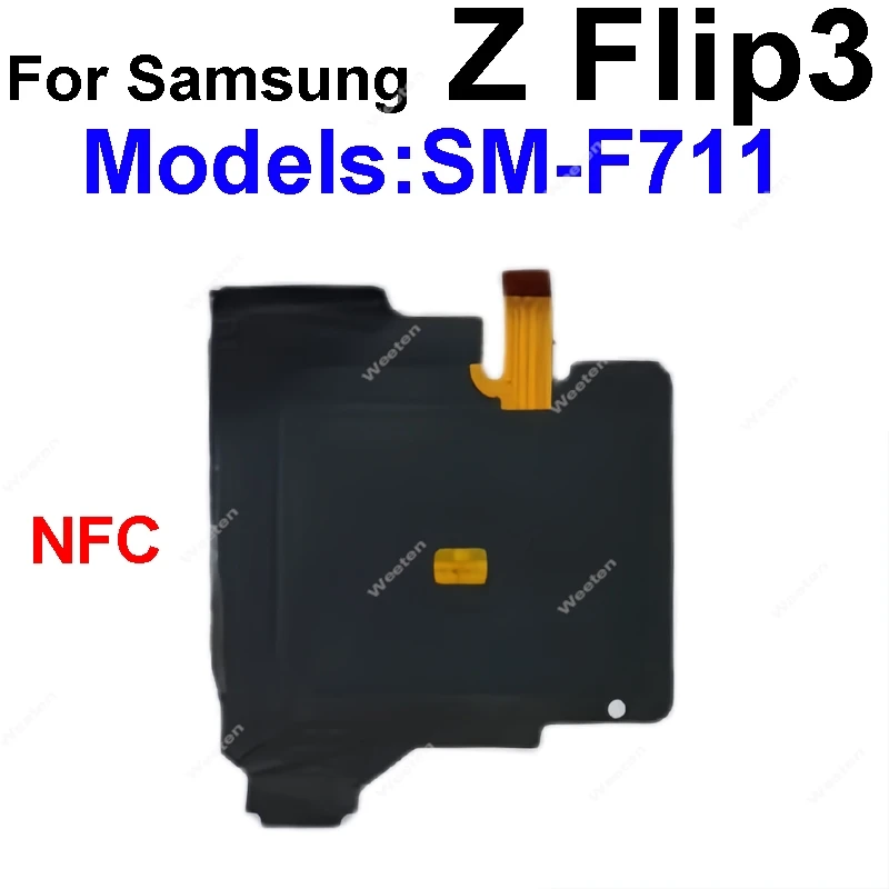 Для Samgsung Z Flip1 2 3 4 5 Fold 1 F7210 Модуль катушки беспроводной зарядки NFC Детали