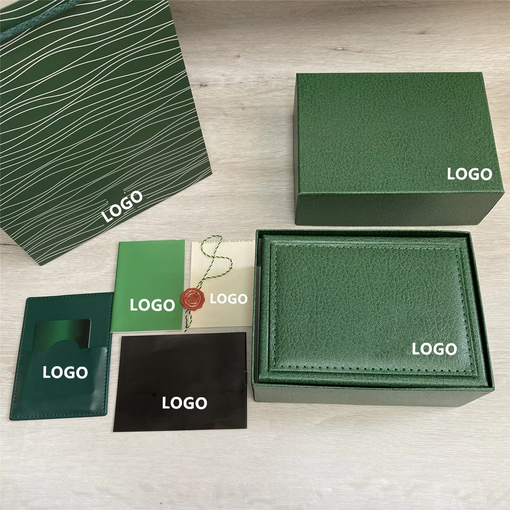 

Factory Supplier Green with Original Wooden Watch Box Luxury Brand with Papers Card Can Customization AAA Watche