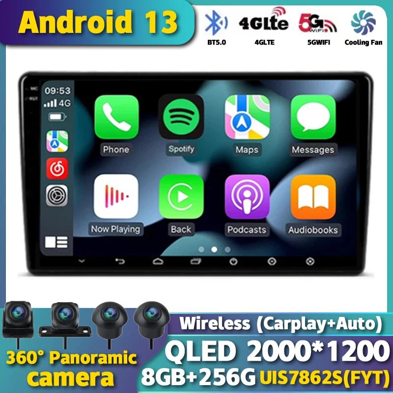 

Android13 GPS Navigation Carplay Auto For Citroen Berlingo B9 2008-2019 Car Radio Multimedia Video Player 360 Camera Stereo BT
