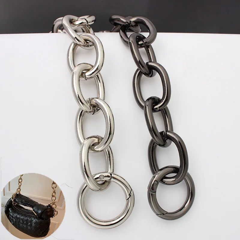 O Ring Aluminum Chain Thick Chain Purse Strap Light Weight Bags Strap Bag Parts Handles Easy Matching Accessory Handbag Straps