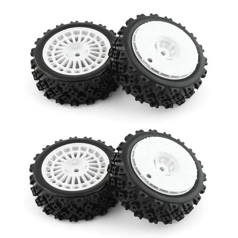 

4Pcs Rubber Tire Wheel Tyre For Tamiya XV01 TA06 TT01 TT01E TT02 TT02B PTG-2 1/10 RC Car Upgrades Parts Accessories
