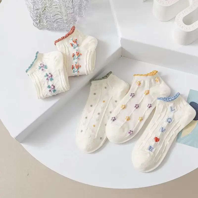 

Носки женские короткие из вискозы, 5 пар