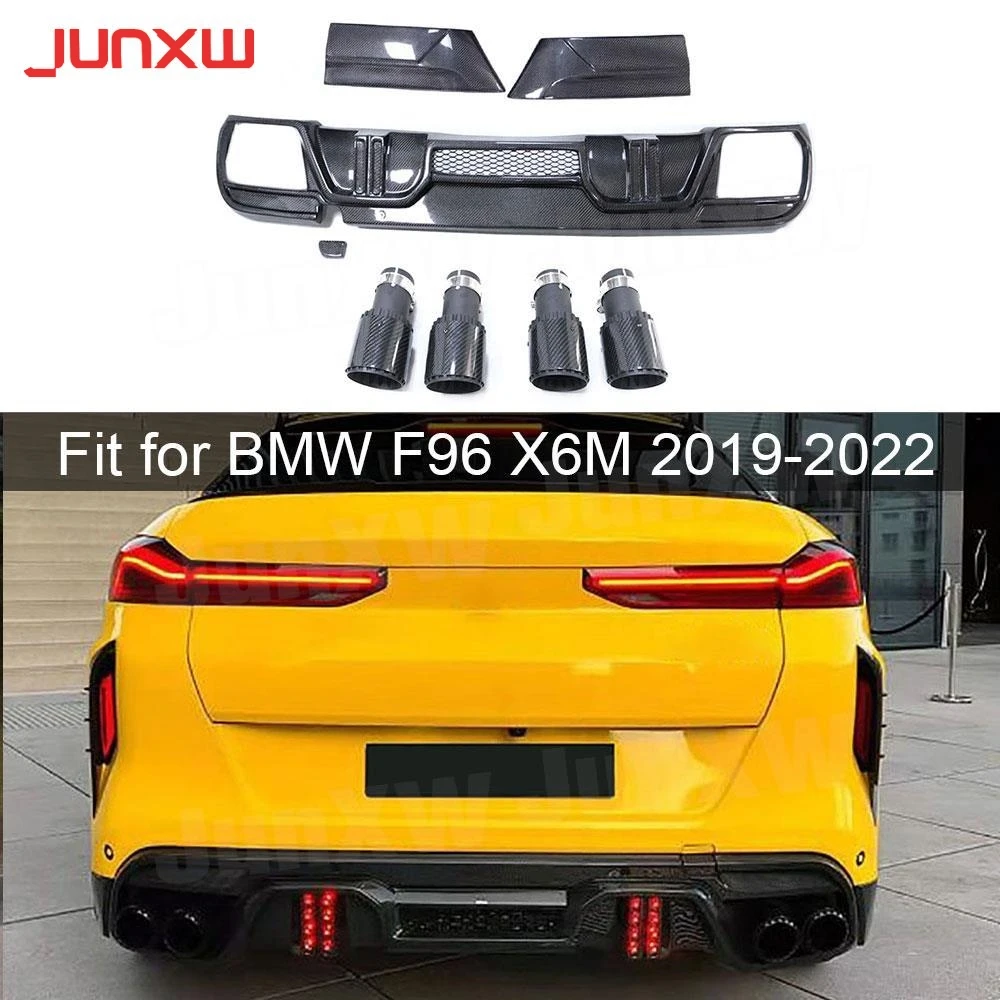 Диффузор заднего бампера Bodykit для BMW F96 X6M 2019-2022 разветвители подбородка с
