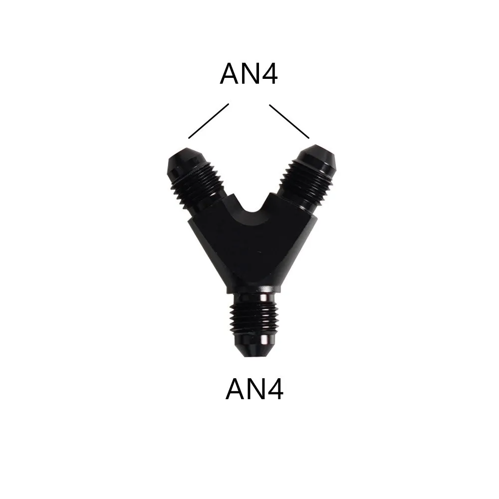 

Горячая Распродажа Tee соединение масляной трубы AN4 AN6 AN8 AN10 Y блок адаптера наружная резьба топливный шланг фитинги адаптеры универсальный алюминий