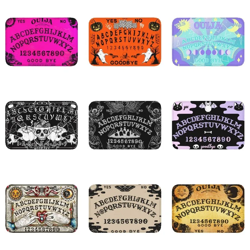 

Ouija доска розовый коврик для входной двери Противоскользящий домашний Быстросохнущий душевой Придверный коврик Witchcraft коврик для входной д...