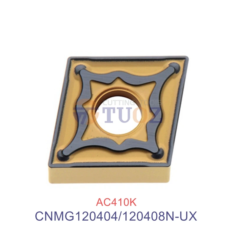 

Original CNMG120404N-UX CNMG120408N-UX AC410K External Turning Tools Carbide Insert CNMG 120404 120408 N -MU CNC Lathe Cutter