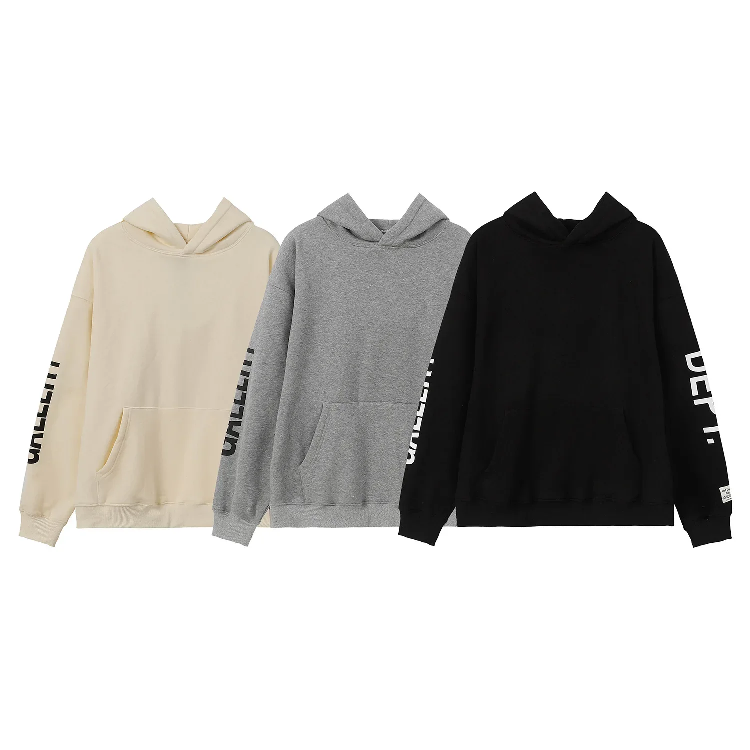 

Hot Fashion Sweatshirt Gallery dept Letter Printed Pullover High Street Cotton Top Hoodie Men's and Women's Large Hoodie