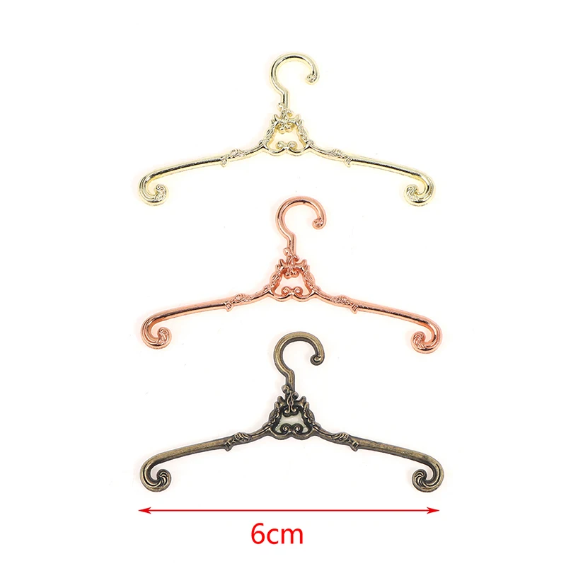 1/12 Dollhouse Metal Hangers Clothes Support Hanger Dollhouse Furniture 1/12 1/4 OB11 BJD Lol Blyth Accessories Play House Toys images - 6