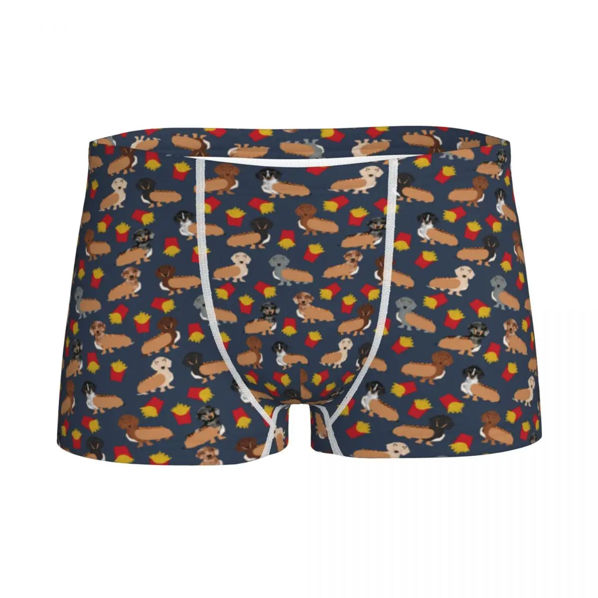 

Dachshund And Fries Hot Dog Boys Underwear Children Teenager Boxer Brief Panties Animal Print Briefs Underpants Male Underpants