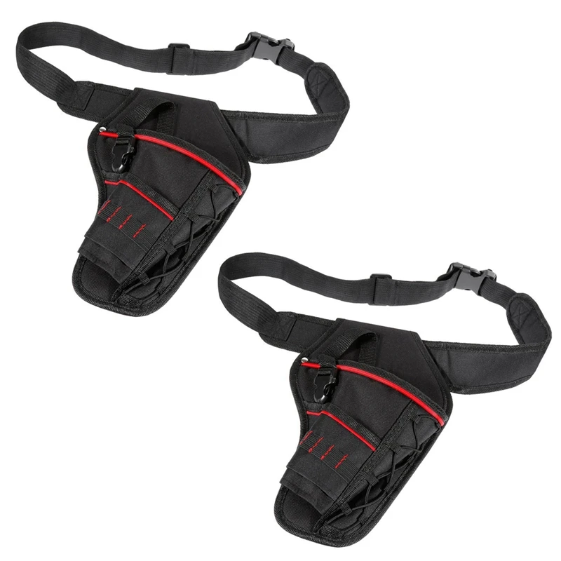 

2X Drill Holster Waterproof Impact Driver Drill Holder Multi-Functional Electric Tool Pouch Bag With Waist Belt
