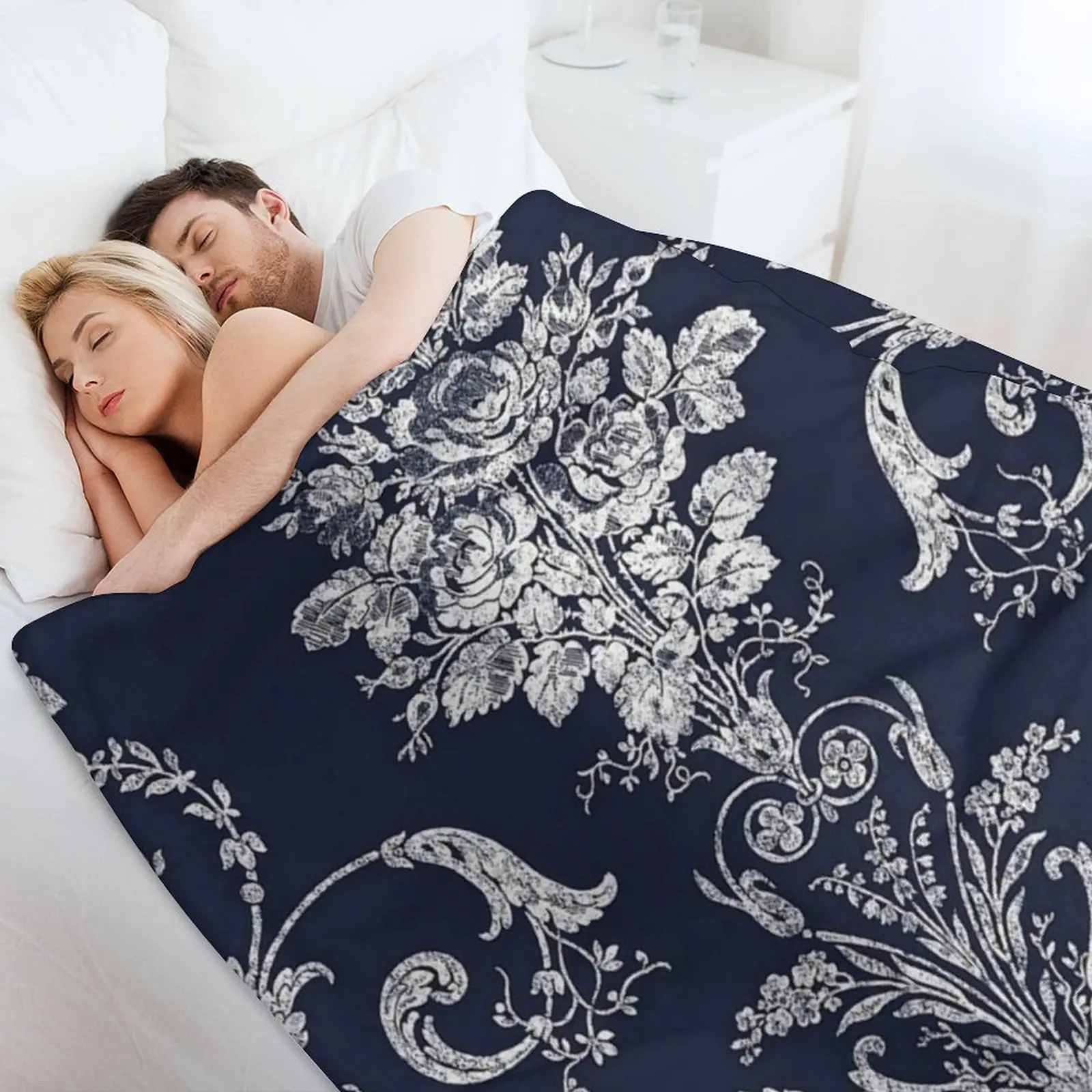 Луара Эшли синее одеяло спальный мешок Furrys модные диваны дорожные одеяла