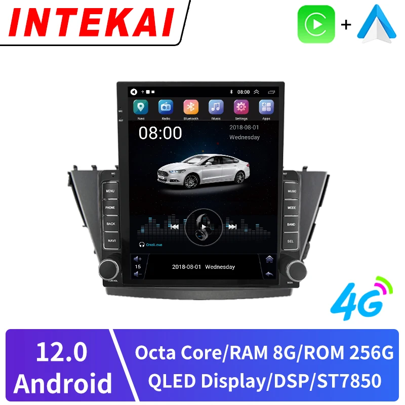 9 7-дюймовый автомобильный радиоприемник с вертикальным экраном Tesla для Toyota Prius V