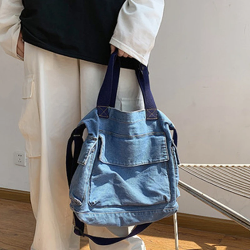 

Женская сумка для магазина, простые модные сумки на молнии, холщовые вместительные сумки-тоуты на плечо, женская брендовая сумка через плеч...