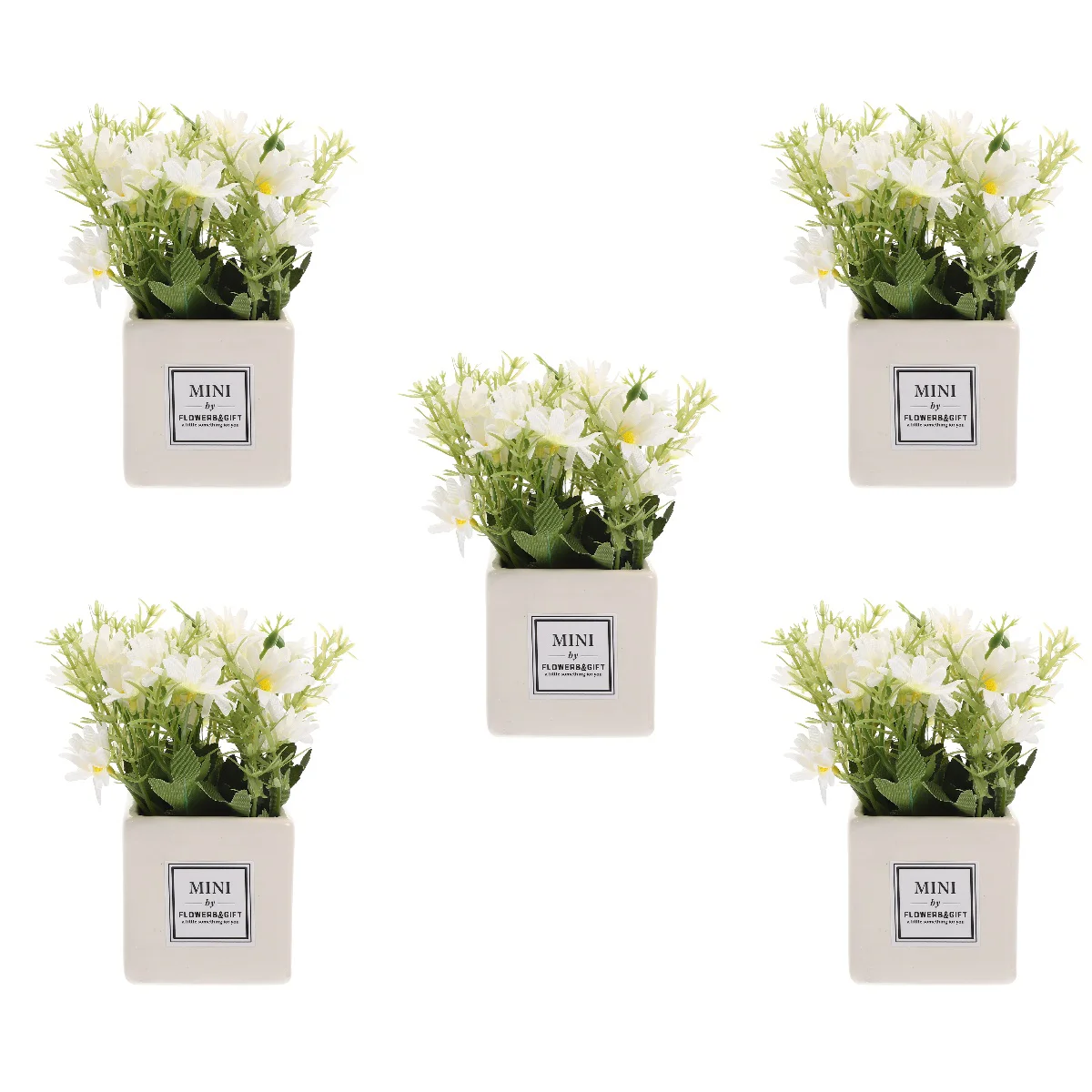 

5pcs Artificial Potted Bonsai Flower Wedding Party Flower Ornament