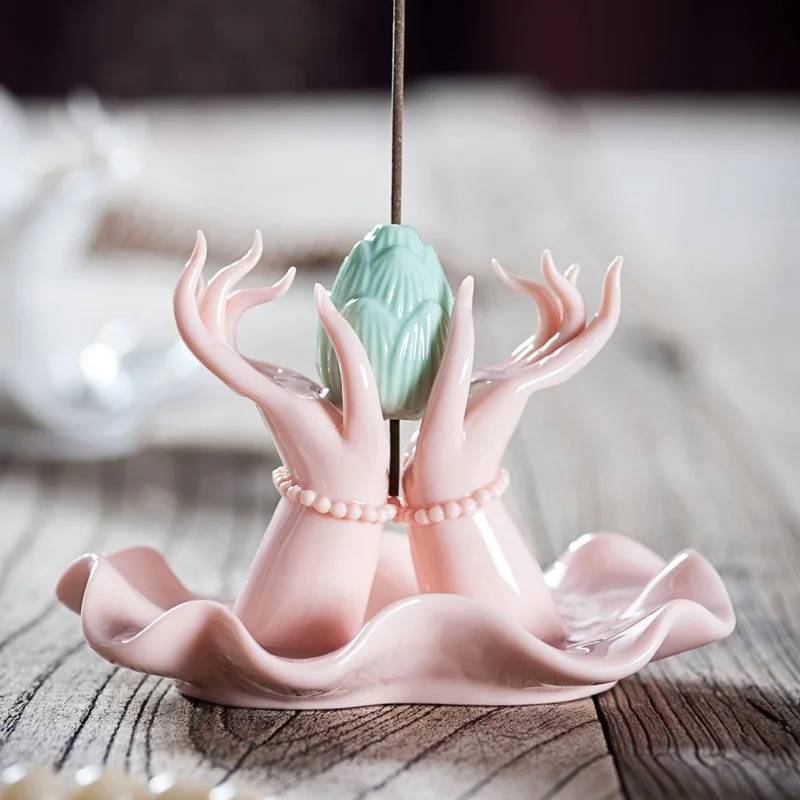 

Backflow украшения на Рамадан ароматическая курильница, аромадиффузор, курильница, держатель для сада, сжигатель, домашний декор