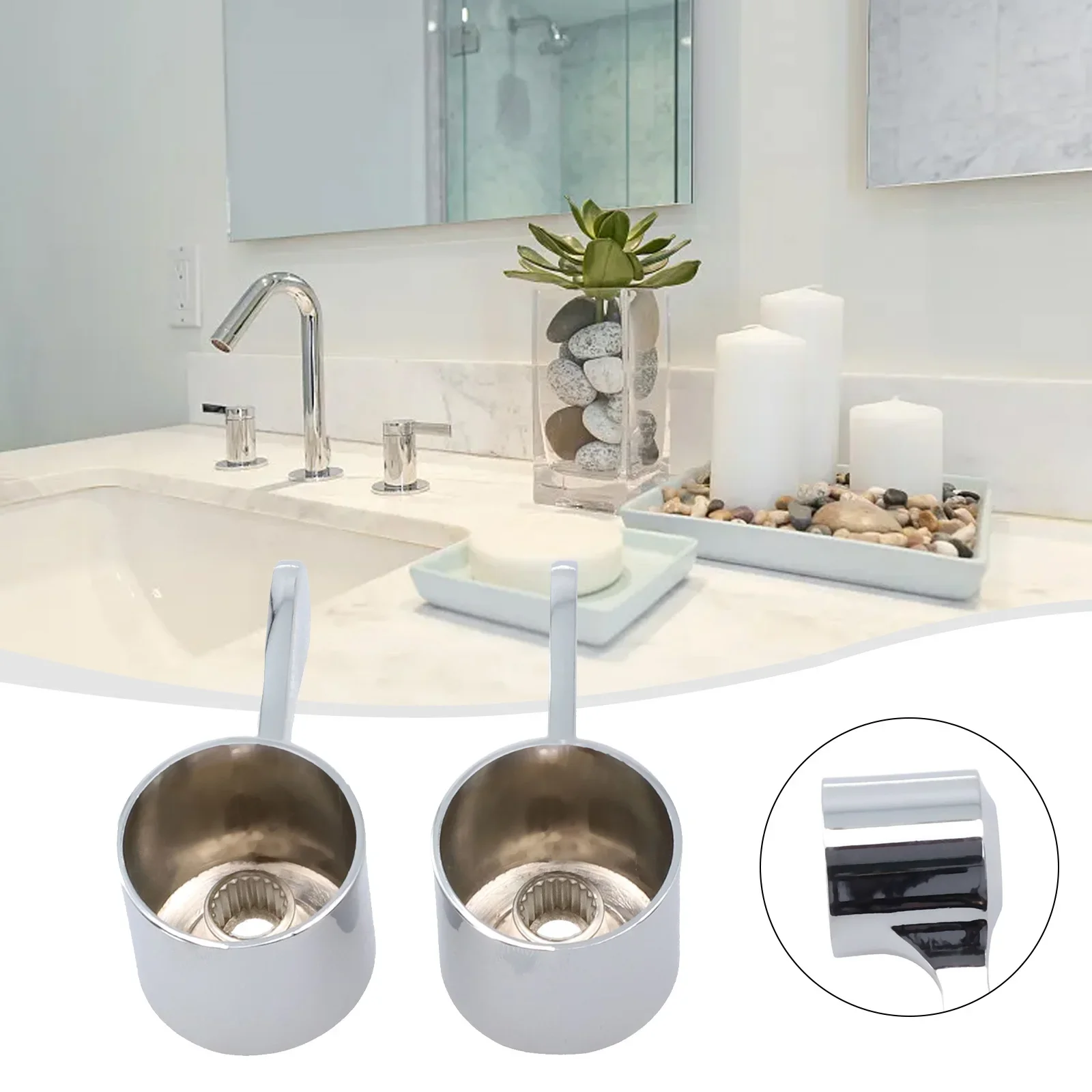 

1/4 поворотный смеситель для раковины, сменный рычаг, комплект для переоборудования головки, ручка для смесителя для ванной комнаты, аксессуары для смесителя