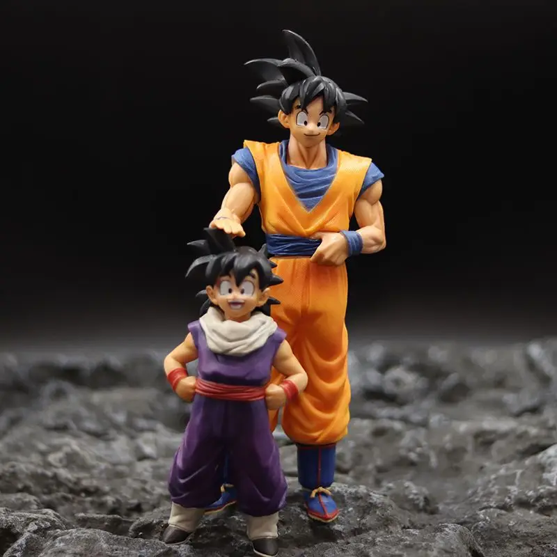 

Bandai Dragon Ball Figures Goku Gohan Action Figures Father and Son Set PVC Model Collection Statues Toys Gifts