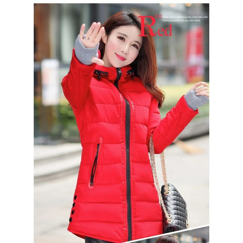Европейская и американская зимняя женская хлопковая стеганая куртка с плотно