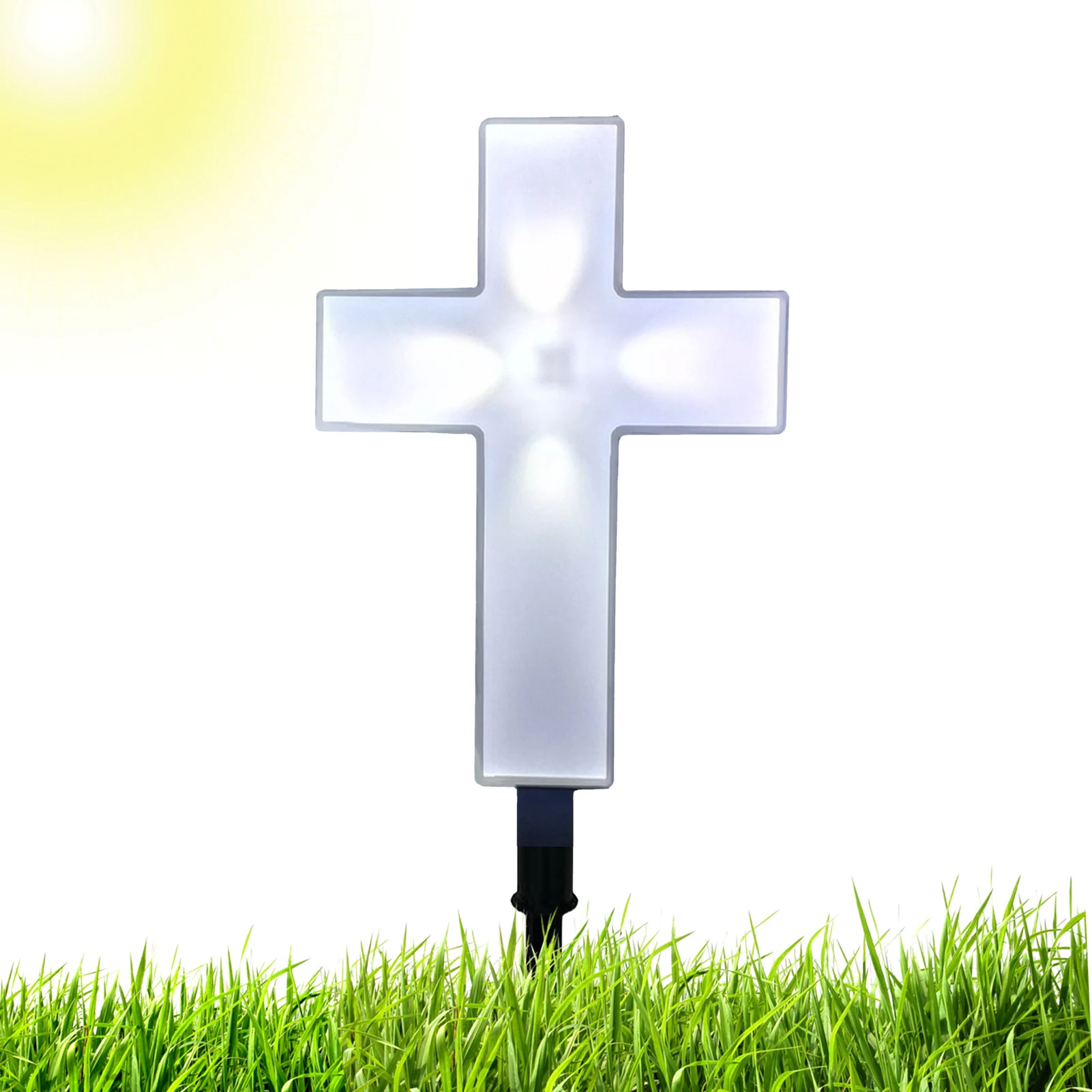 

LED Waterproof Cross Lamp For Cemetery Solar Cross Lights Stake For Garden Balcony Yard Grave Cemetery Lamp Landscape Light