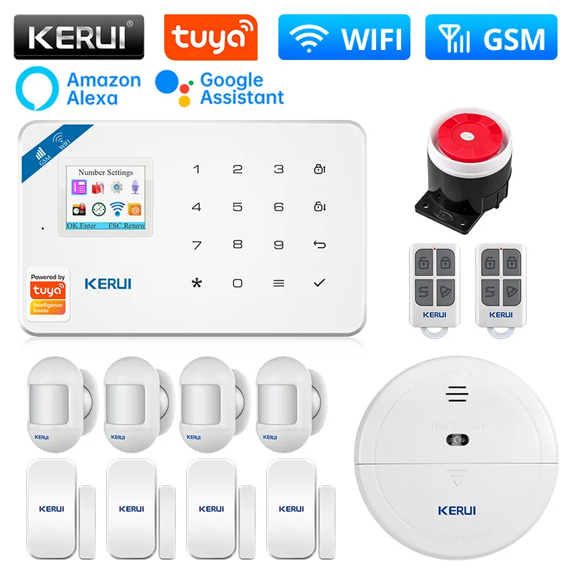 

Охранная сигнализация KERUI W181, GSM, Wi-Fi, 433 МГц