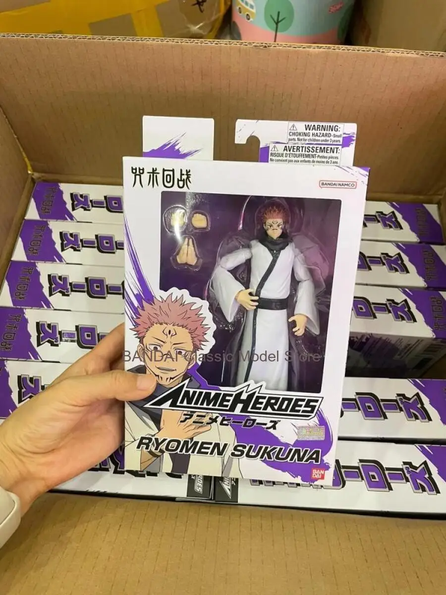 Фото Набор фигурок Bandai Jujutsu Kaisen 16 см - Годжо Сатору, Итадори Юдзи и Фушигуро Мегуми - Коллекционные аниме-игрушки, подарки №3