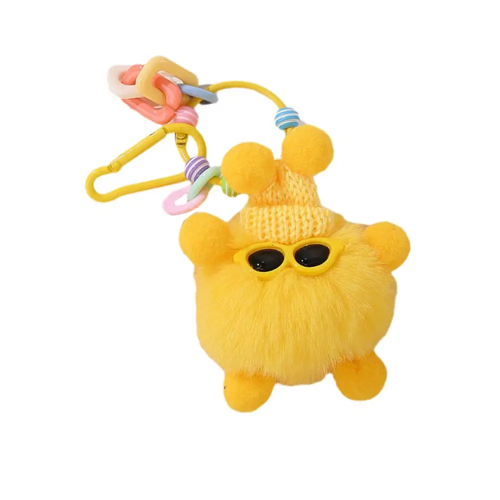 Красочный плюшевый эльф милая мультяшная кукла кулон с маленьким шариком