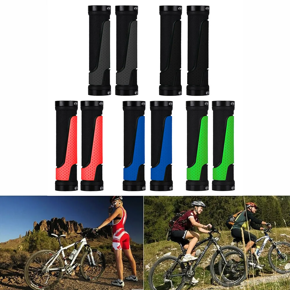 

2 PCS Bicycle Lock-On Rubber Handlebar Grip Mountain MTB Folding Handlebar Bicycle Accessories Road Mountain Bike Parts