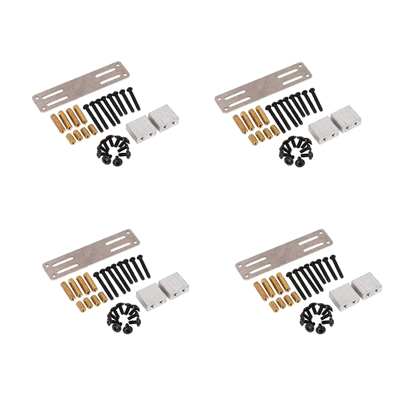

4X Upgraded Metal Servo Fixed Mount Bracket Kit Parts For Wpl Rc Truck Car Accessories Toys For Children