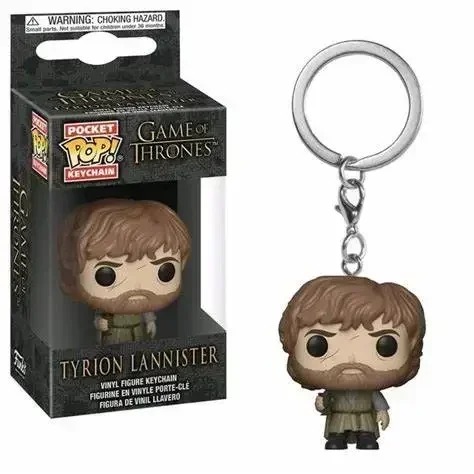 Фото FUNKO pop Movie TV Game of Jon Snow Daenerys Davos Ghost Night King Thrones Tylion Drogon KeyChain Фигурка Модель Коллекционные игрушки №2