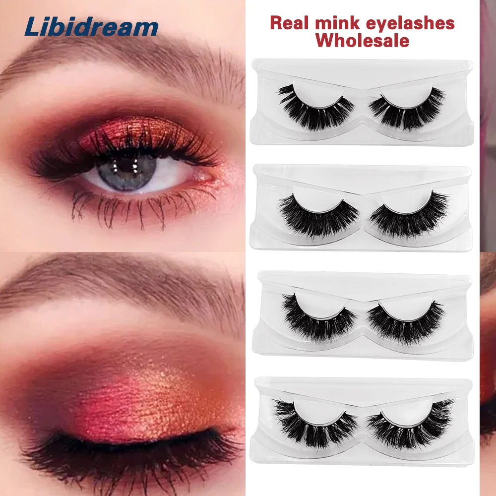 

Wholesale Fluffy Soft Eyelashes Real Mink Eyelash Reusable Makeup Fake Lashes Big Volume Sexy Bushy False Smoky makeup Eyelashes