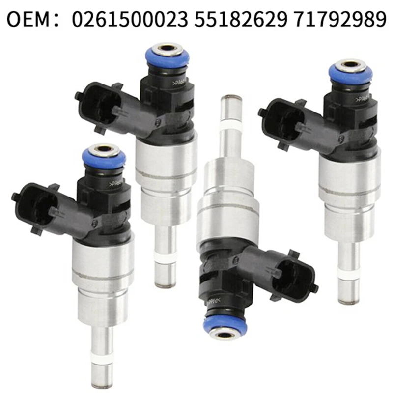 4Pcs Fuel Injector For Alfa Romeo 159 Brera Spider 939 2.2 JTS 136KW 2005-2011 0261500023 55182629 71792989