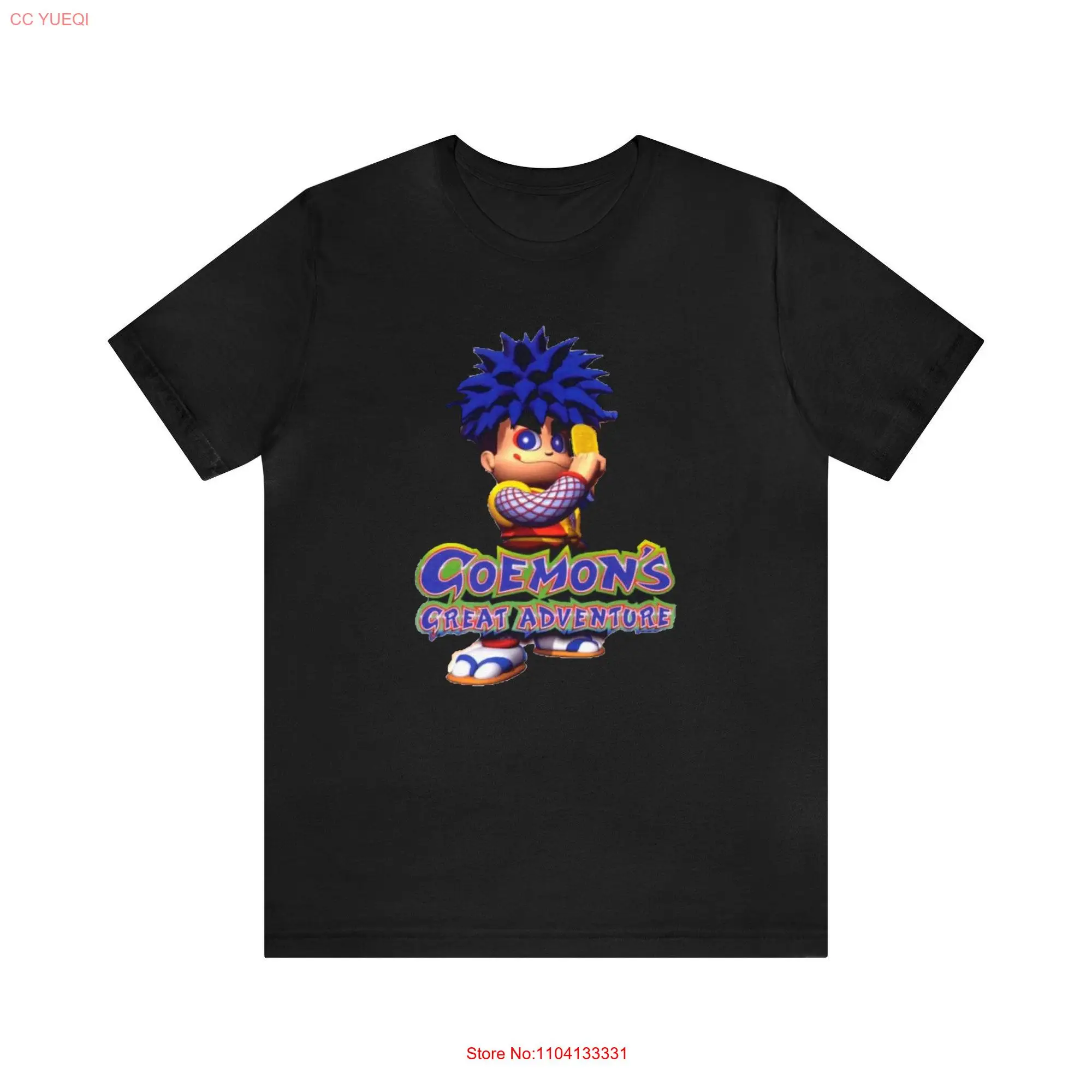 Goemon's Great Adventure N64 художественная футболка в стиле ретро с длинным или коротким