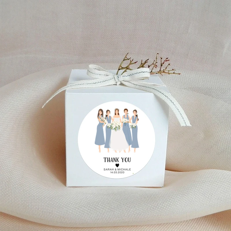 Индивидуальные свадебные наклейки ярлыки для подружки невесты помолвки