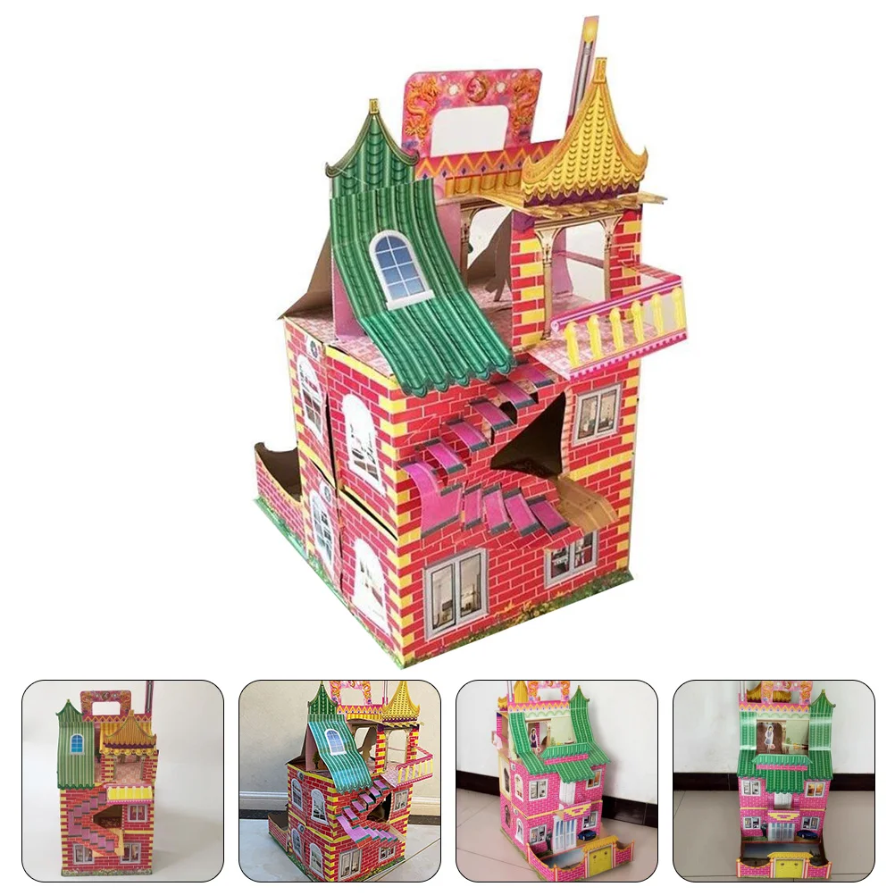 

Accessories Car Burning Ghost Paper Villa Sacrificing Gold Ancestor Money Funeral House Chinese Auto Car Accessories