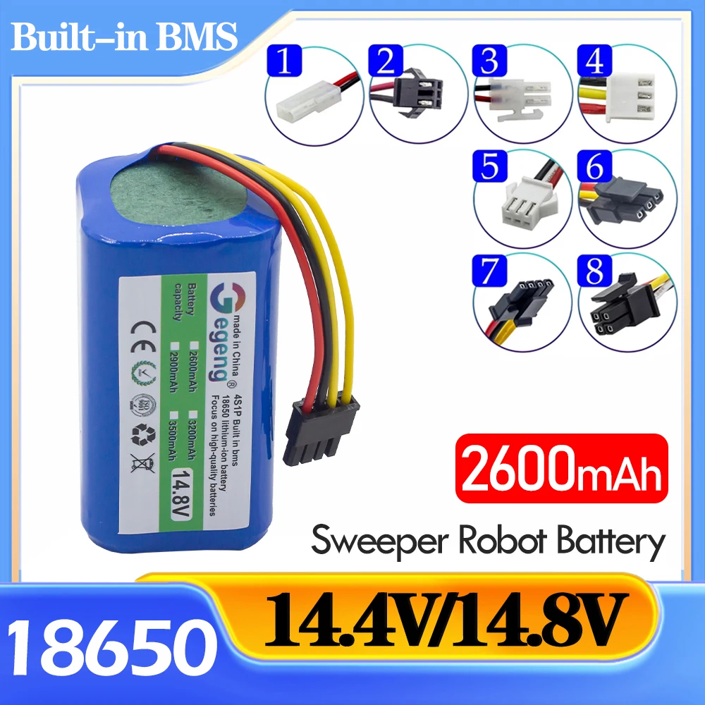 Аккумулятор 4S1P 14 8 в 2600 мАч для пылесоса Xiaomi G1 Deebot N79S ILIFE A4s Liectroux C30B Neatsvor V392 Qihoo 360 Conga