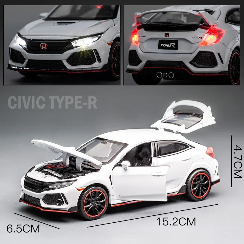 Модель автомобиля Honda Civic TypeR из сплава модель в масштабе 1/32 литая искусственная