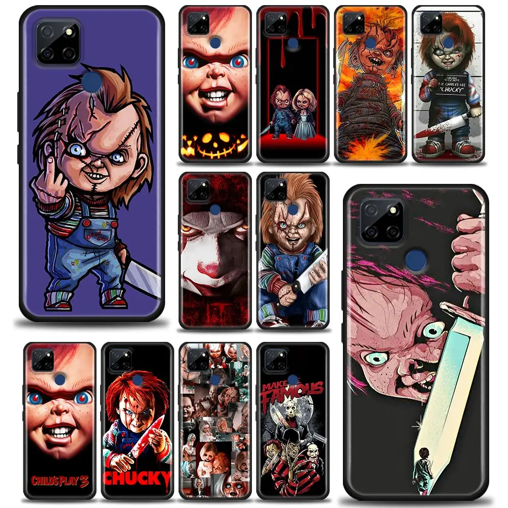 

Phone Case For Realme GT 5G Master GT2 Pro Neo 2 3 C21Y C25 C35 C33 C11 C12 Soft Case Back Cover Horror Chucky Doll Childs Play3