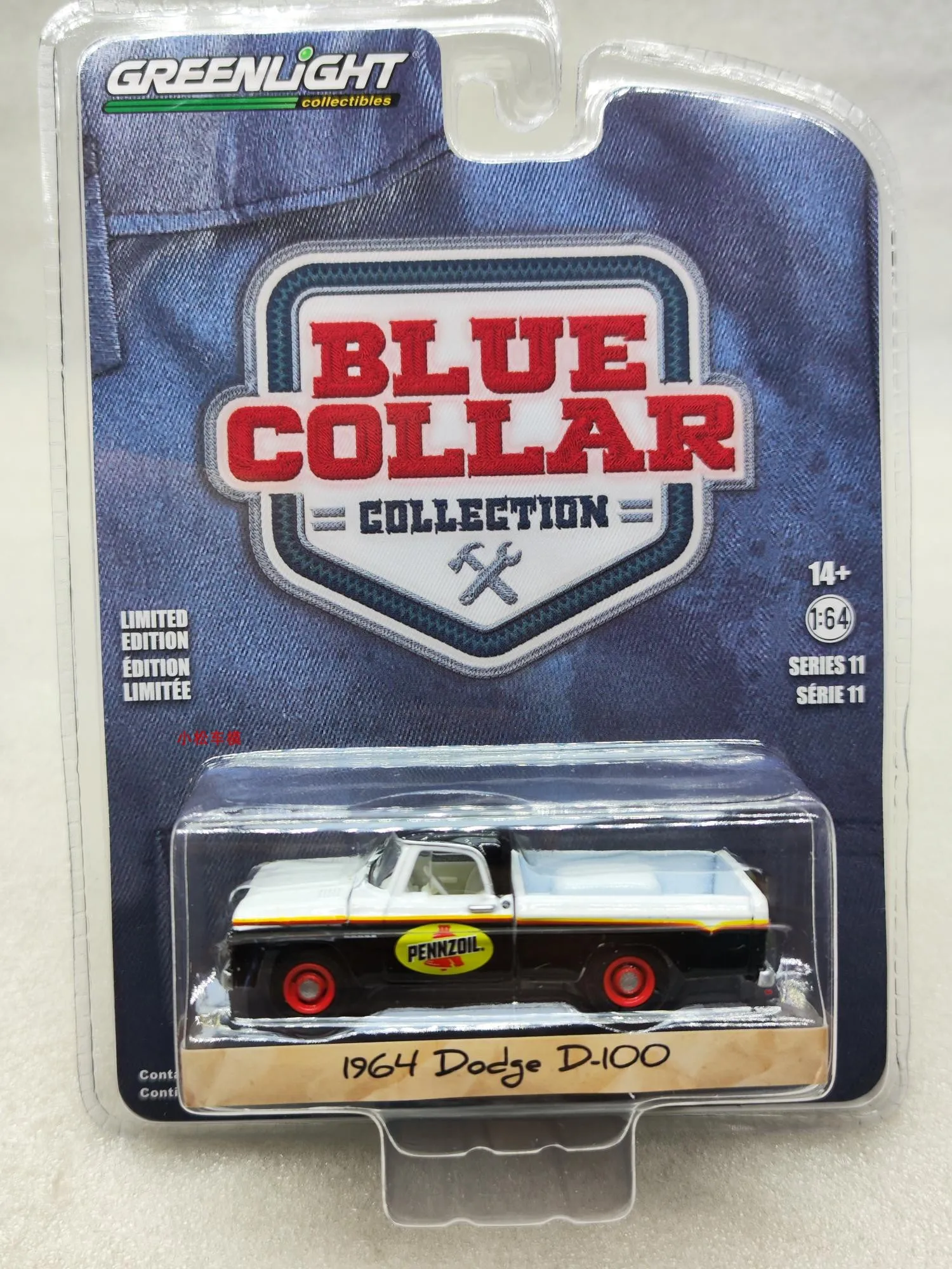 

Nicce 1:64 1964 Dodge D-100 and Toolbox Penzoil Diecast Metal Alloy Model Car Toys for Collection Kids Toy Gifts