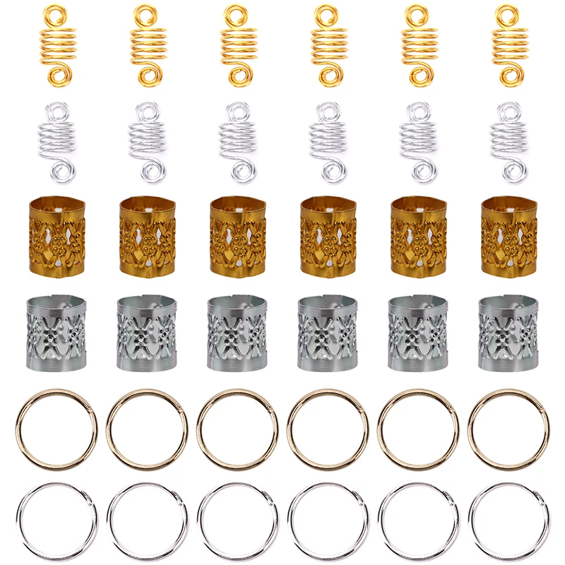 

60pcs/Set Hair Braid Dreadlock Beads Braiding Hair Extension Accessories New