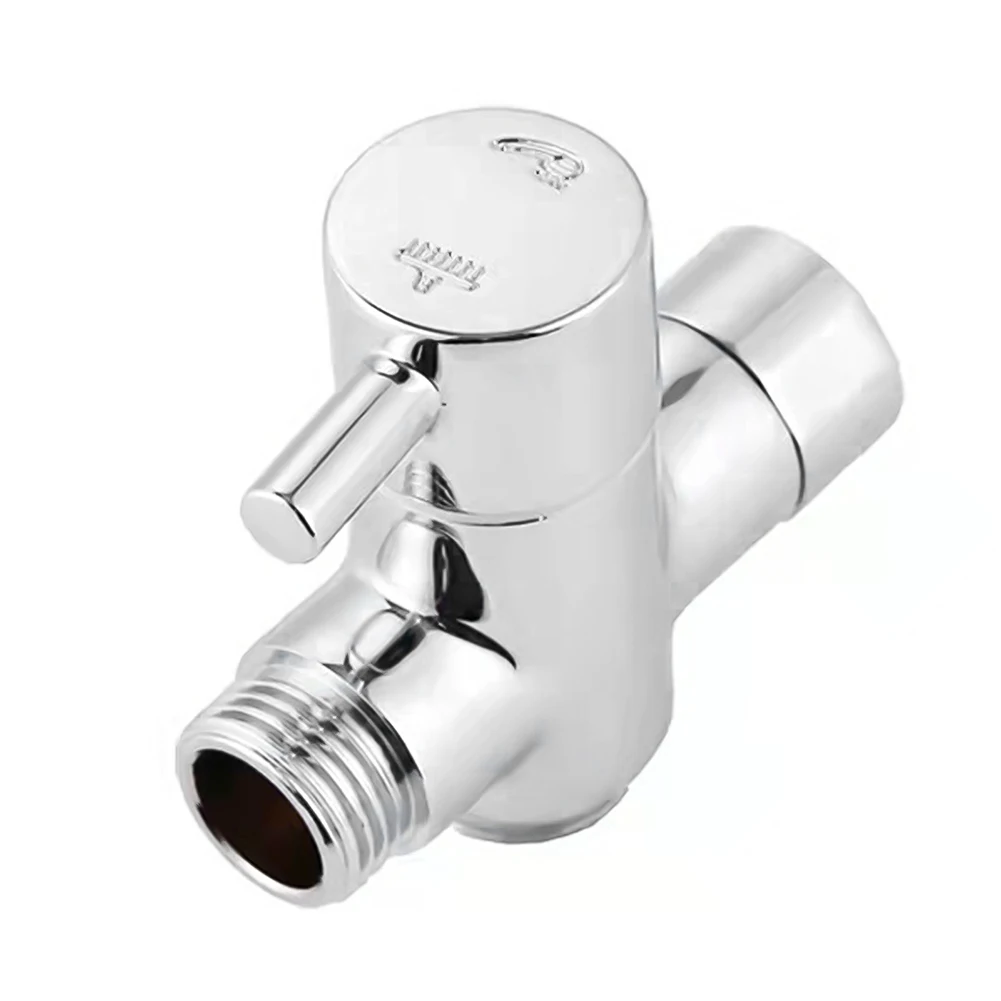 

G1/2in 3 Way Brass Diverter Valve T Adapter Converter Chrome For Shower Head Diverter Valve Three-Way Water Distribution Valve