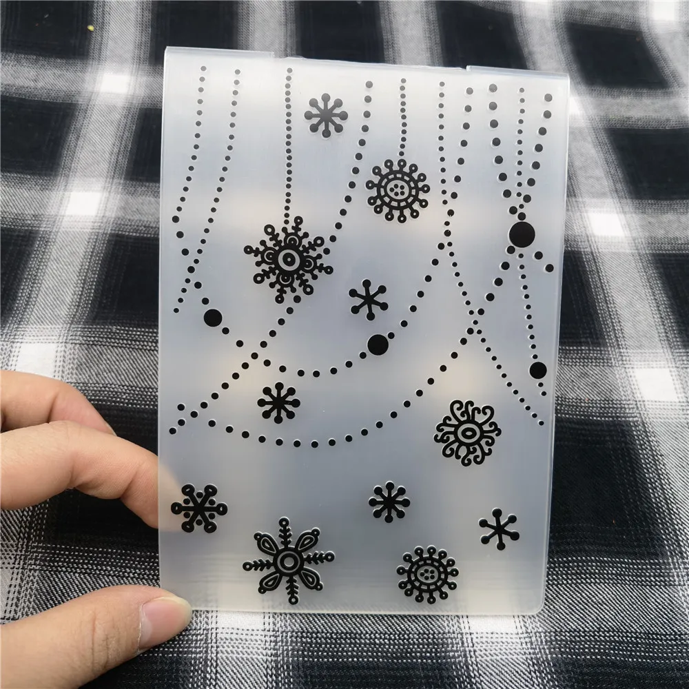 

Рождественская Снежинка, пластиковая папка для тиснения для скрапбукинга, альбом «сделай сам», инструмент для открыток, пластиковые шаблон...