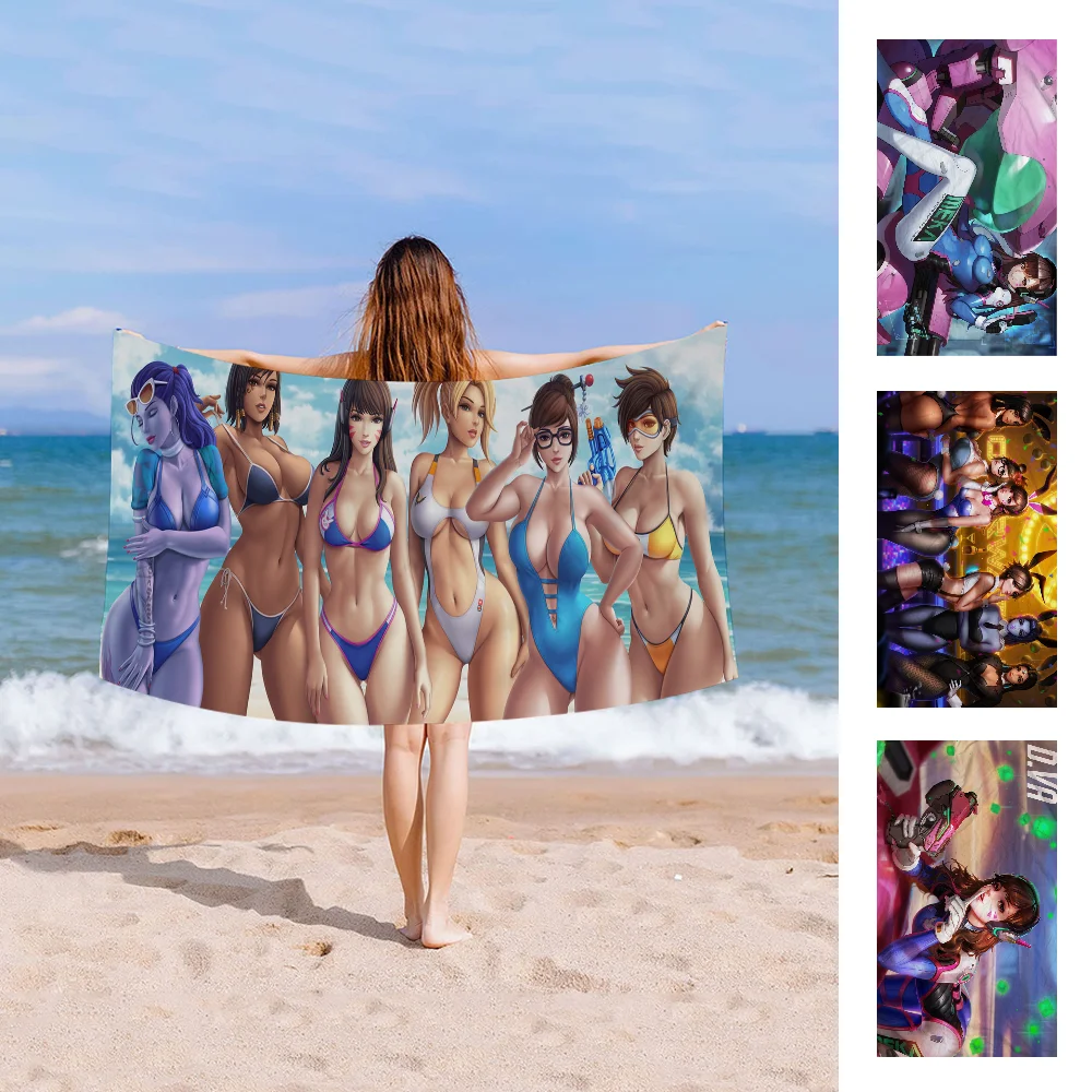 O-Overclock Ow Быстросохнущее Пляжное Полотенце Из Микрофибры Мягкое Впитывающее