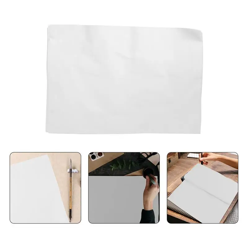 

50 Sheets Xuan Paper Chinese Calligraphy Brush Ink Writing Sumi Paper Rice Paper for Chinese Calligraphy Brush Writing Sumi Set