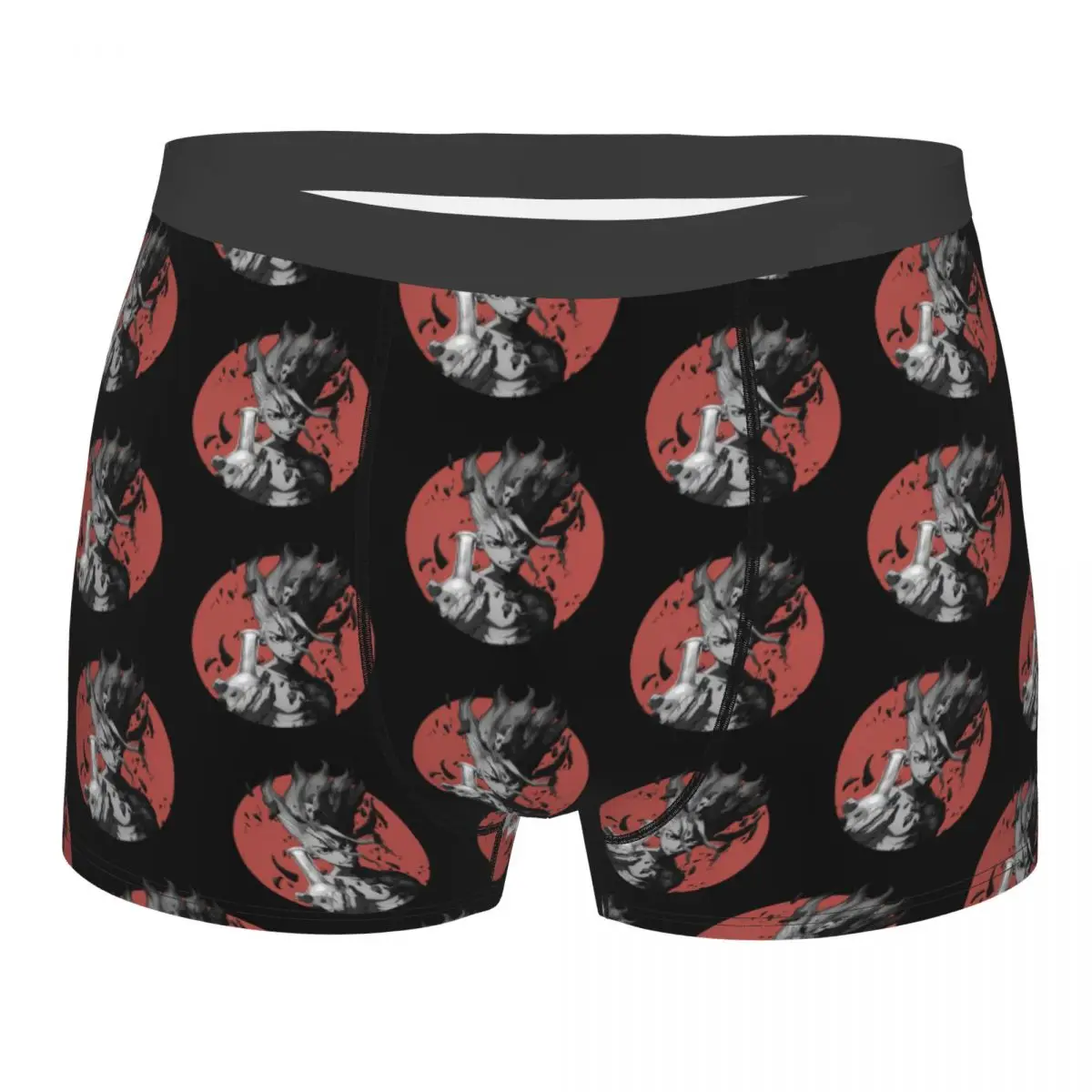 

Senku Underpants Breathbale Panties Male Underwear Print Shorts Boxer Briefs