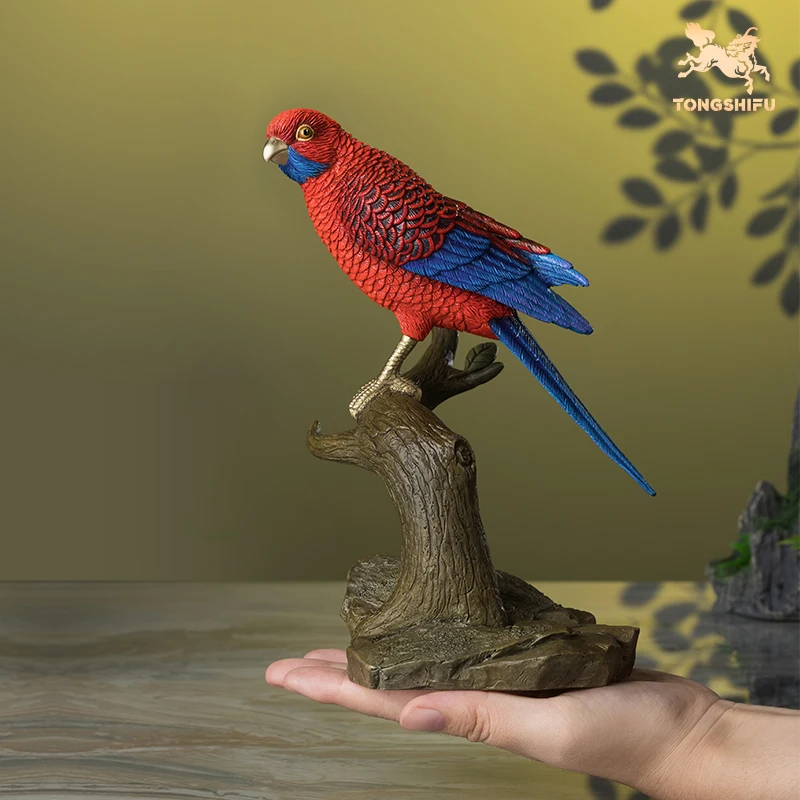 

Bronze ornament "Bronze Master 100 Birds Collection" of the Adelaide Rose parrot tabletop ornament gift